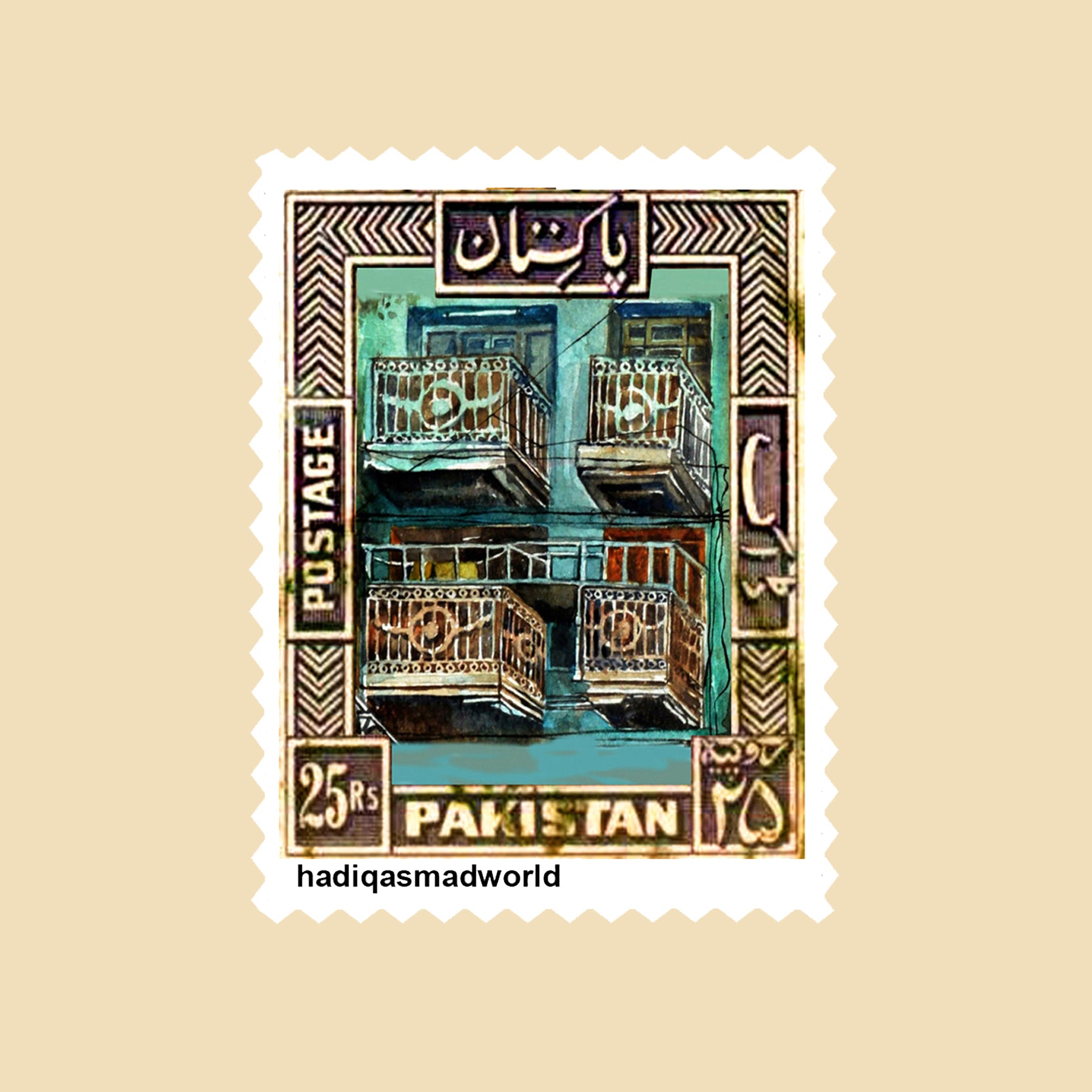 Saddar Karachi - Stamp Magnet