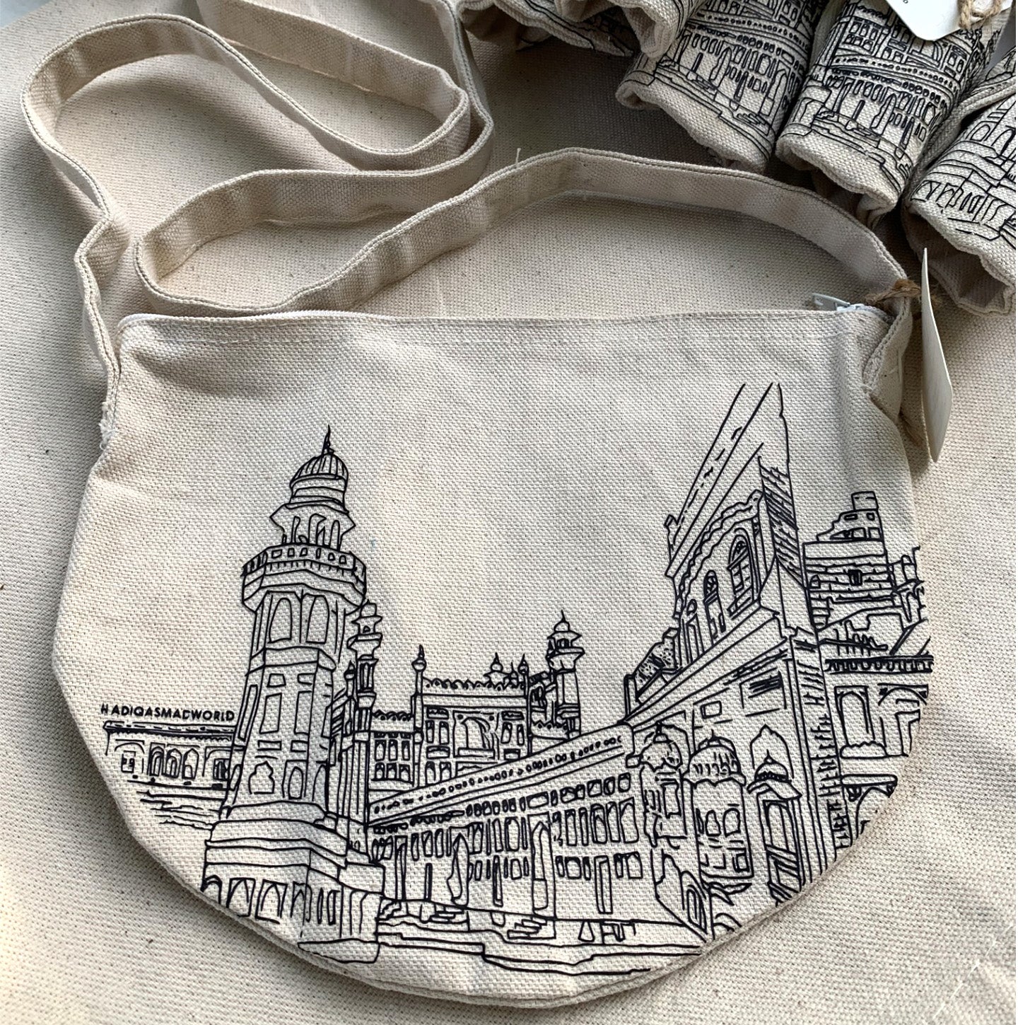 Lahore Doodle - Canvas Crossbody bag