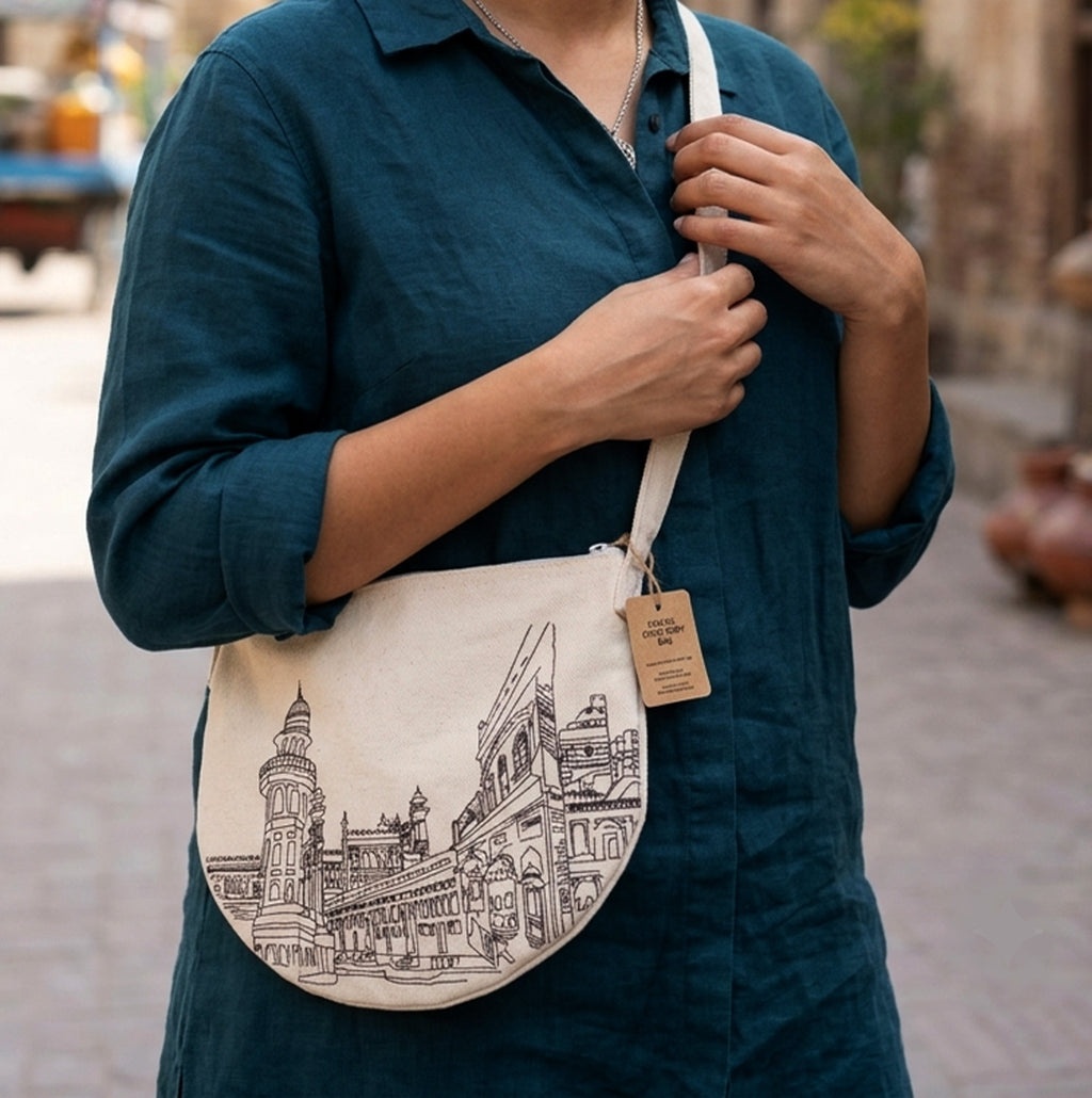 Lahore Doodle - Canvas Crossbody bag