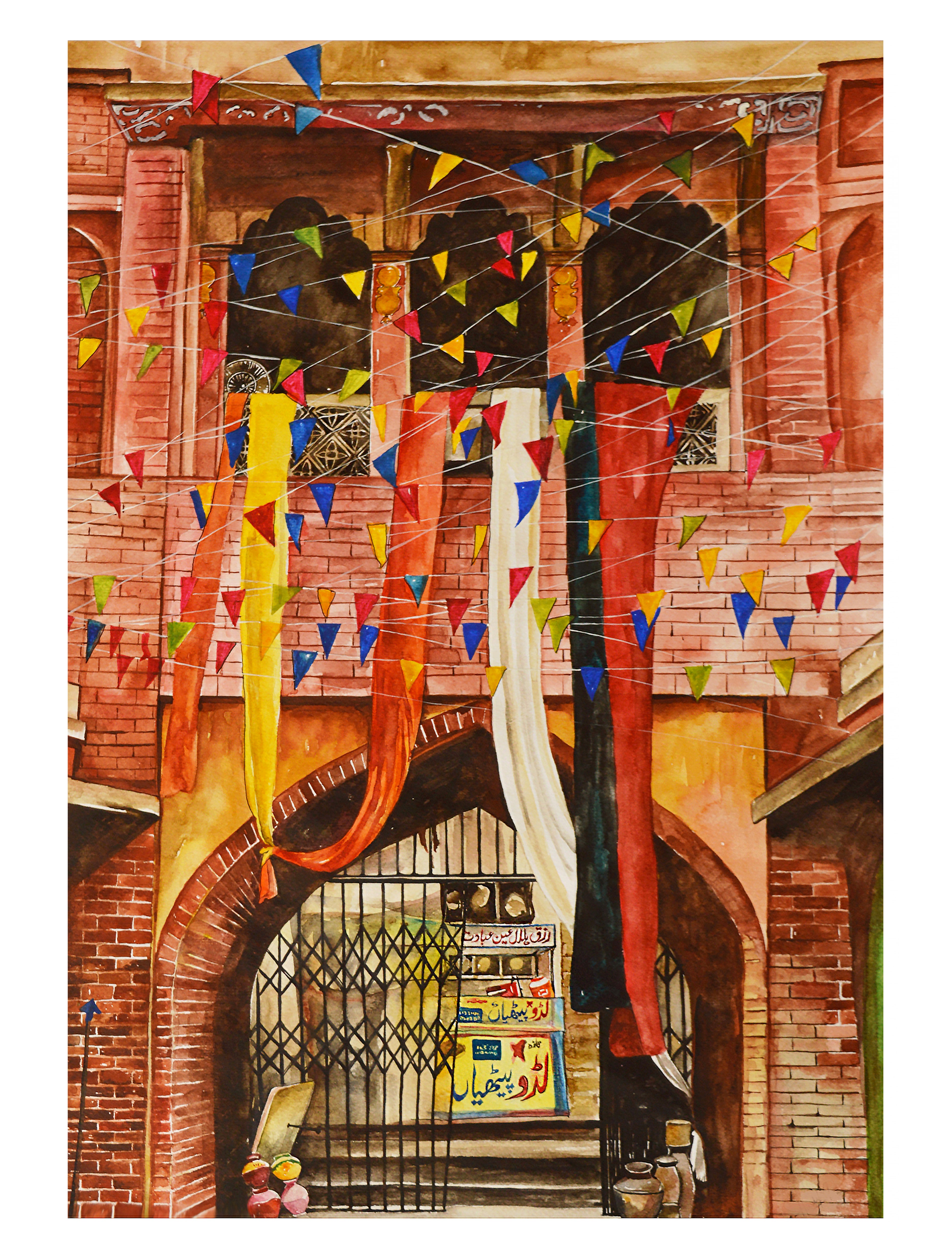 Wazir Khan Mosque - Art Print