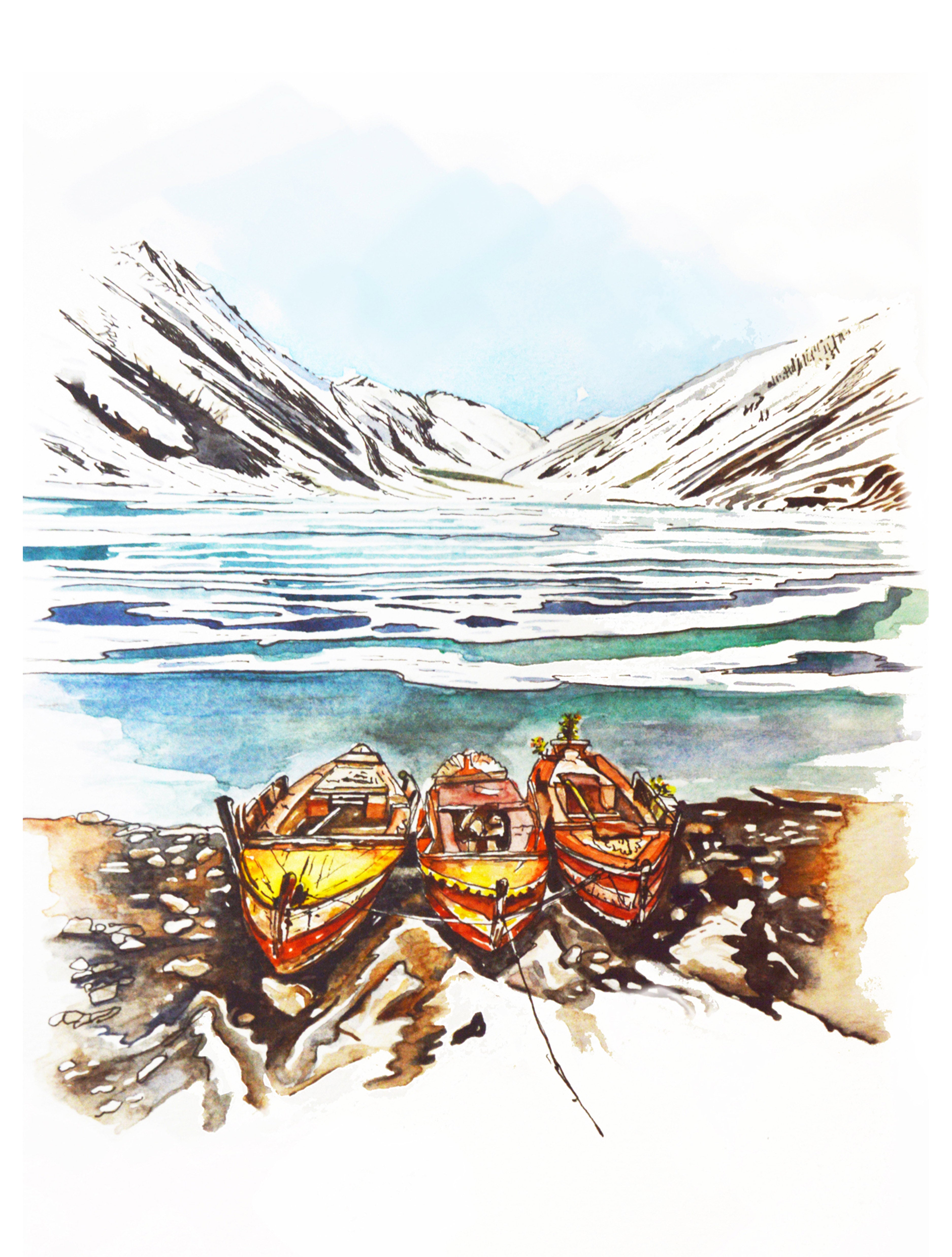 Lake Saif-ul-Malook - Art Print