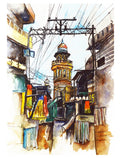 Androon Lahore Wazir Khan View - Art Print